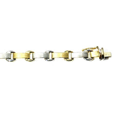$1700 14Kt White and Yellow Gold Fashion Link Bracelet