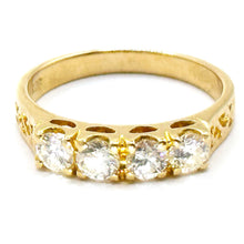 $3800 0.70Ct Yellow Gold Diamond Women's Wedding Band Ring 21Kt