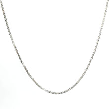 14Kt White Gold 1mm Wheat Franco Link Chain 18