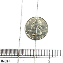 14Kt White Gold 1mm Wheat Franco Link Chain 18