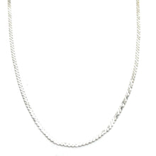 14Kt White Gold 1.5mm Serpentine S Link Chain 16