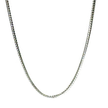 14Kt White Gold 2mm Franco Cable Link Chain 26