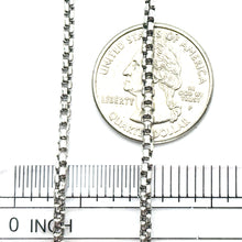 14Kt White Gold 2.5mm Round Box Link Chain 20