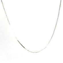 14Kt White Gold 1mm Straight Cable Link Link Chain 24