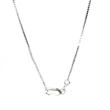 14Kt White Gold 1mm Straight Cable Link Link Chain 24