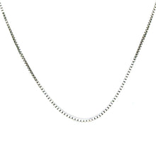 14Kt White Gold 1mm Straight Cable Link Link Chain 24