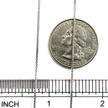 14Kt White Gold 1mm Wheat Franco Link Chain 20