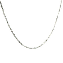 14Kt White Gold 1.2mm Wheat Franco Link Chain 18