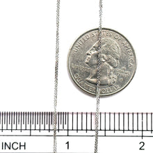 14Kt White Gold 1.2mm Wheat Franco Link Chain 18