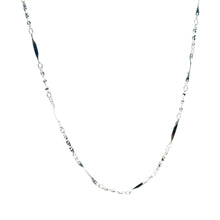 Platinum 1.5mm Unique Fancy Cable Link Chain 17