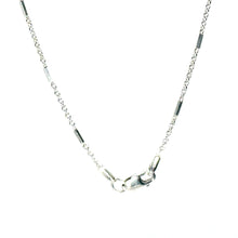 Platinum 1.5mm Unique Fancy Cable Link Chain 17