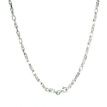 $2900 14Kt White Gold 2.2mm Fancy Round Link Chain 18