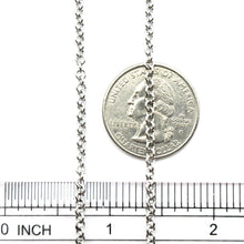 18Kt White Gold 2.8mm Round Cable Link Link Chain 16