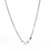 14Kt White Gold 2mm Round Cable Link Link Chain 20