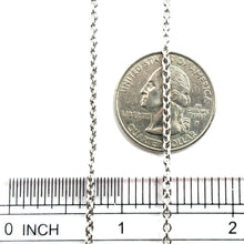 14Kt White Gold 2mm Round Cable Link Link Chain 20