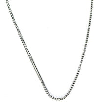 14Kt White Gold 2mm Wheat Franco Link Chain 16