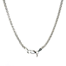 2200$ 18Kt White Gold 2.5mm Wheat Link Chain 16