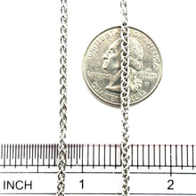 2200$ 18Kt White Gold 2.5mm Wheat Link Chain 16