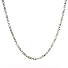 2200$ 18Kt White Gold 2.5mm Wheat Link Chain 16
