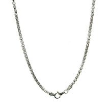 Sterling Silver 925 2.5mm Round Box Link Chain 24