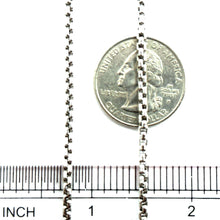 Sterling Silver 925 2.5mm Round Box Link Chain 24