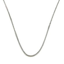 14Kt White Gold 1.5mm Wheat Franco Link Chain 18