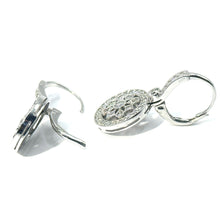 $5900 1.00Ct Hanging Fancy Diamond Earrings 14Kt White Gold