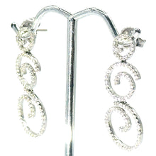 $3900 1.00Ct White Gold Diamond Hanging Fashion Women's Earrings 14Kt