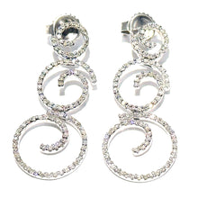 $3900 1.00Ct White Gold Diamond Hanging Fashion Women's Earrings 14Kt