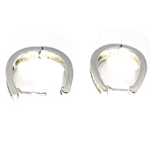 $2200 0.50Ct White Gold Diamond Oval Huggie Fashion Hoop Earrings 14Kt