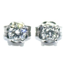 $4500 1.01Ct F-VS2 White Gold Round Shape Diamond Stud Earrings 14Kt