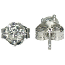 $4500 1.01Ct F-VS2 White Gold Round Shape Diamond Stud Earrings 14Kt