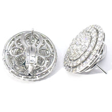 $27000 4.50Ct White Gold Round Diamond Cluster Fashion Earrings 18Kt