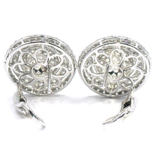 $27000 4.50Ct White Gold Round Diamond Cluster Fashion Earrings 18Kt