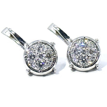 $4900 0.75Ct Antique Design Hanging Diamond Earrings 14Kt White Gold