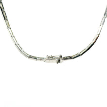 $7500 1.20Ct White Gold Diamond Three Row Drop Necklace 14Kt - Esmeralda Jewels 