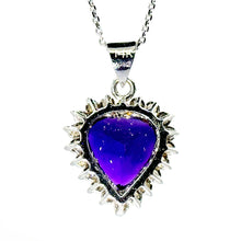 $4500 1.48Ct White Gold Heart Shape Sapphire Pendant Necklace 14Kt - Esmeralda Jewels 