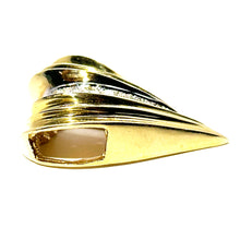 $3500 0.50Ct Yellow Gold Diamond Slide Drop Heart Pendant 14Kt