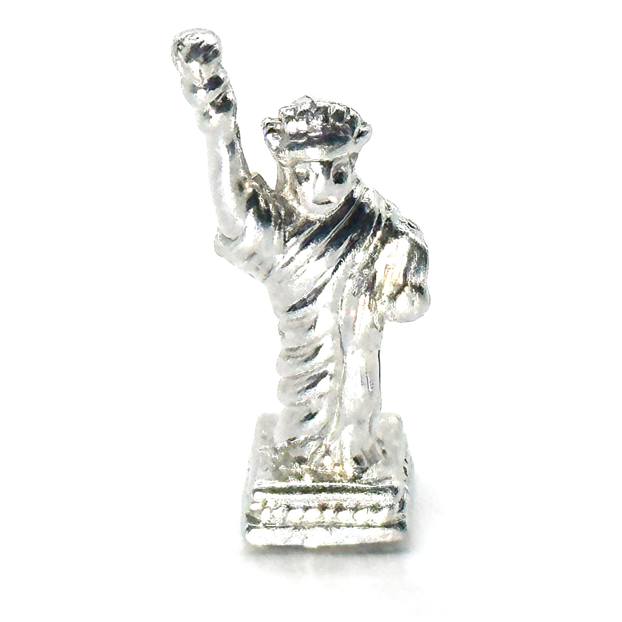 $350 14Kt White Gold Statue of Liberty Charm
