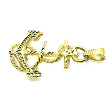 $750 14Kt Yellow Gold Anchor Charm Pendant