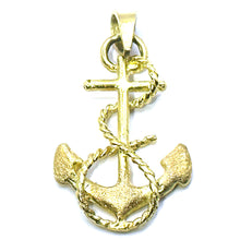 $750 14Kt Yellow Gold Anchor Charm Pendant