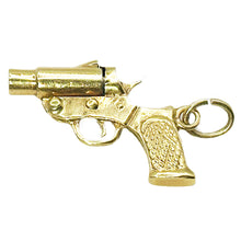 $700 14Kt Yellow Gold Three Dimensional Sport Pistol Charm