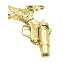 $700 14Kt Yellow Gold Three Dimensional Sport Pistol Charm