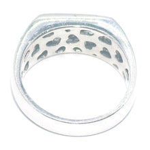 $4900 1.90Ct White Gold Invisible Three Row Diamond Fashion Ring 18Kt