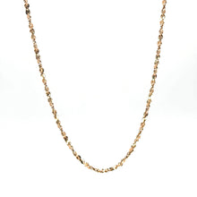 14Kt Rose Gold 2mm Antique Design Twisted link Diamond Cut Chain 26