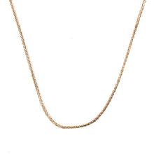 14Kt Rose Gold 1.5mm Wheat Franco link Chain 24