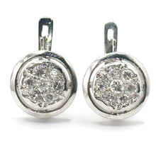 $5900 0.82Ct White Gold Diamond Pave Russian Style Hanging Earrings 14Kt