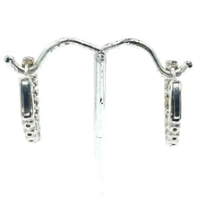 $4200 1.40Ct White Gold Diamond Inside out Fashion Hoop Earrings 14Kt