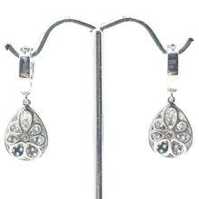 $9500 1.50Ct White Gold Diamond Pear Shape Hanging Fashion Women's Earrings