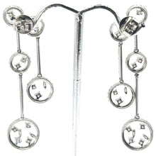 $9800 2.60Ct White Gold Diamond Hanging Earrings 18Kt